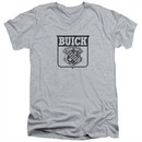 Buick Slim Fit V-Neck Shirt 1946 Emblem Athletic Heather T-Shirt