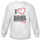 Californication Shirt I Heart Hank Moody White Long Sleeve T-Shirt Tee