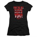 Carrie Juniors Shirt Laugh At You Black T-Shirt