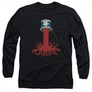 Carrie Long Sleeve Shirt Bucket Of Blood Black Tee T-Shirt