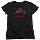 Carrie Womens Shirt Prom Queen Black T-Shirt