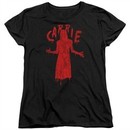 Carrie Womens Shirt Silhouette Black T-Shirt