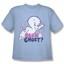 Casper The Friendly Ghost Shirt Kids Seen A Ghost Light Blue Youth Tee