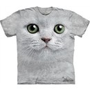 Cat Shirt Kitten Green Eyes Face T-shirt Tie Dye Adult Tee