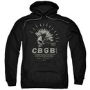 CBGB Hoodie Electric Skull Black Sweatshirt Hoody