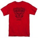 CBGB Shirt Moth Skull Red T-Shirt