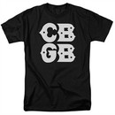 CBGB Shirt Stacked Logo Black T-Shirt