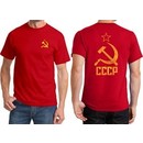 CCCP T-shirt Hammer Sickle Soviet Union (Front & Back) Tee