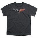 Chevy Kids Shirt Vette Logo Charcoal T-Shirt