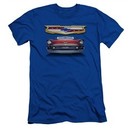Chevy Slim Fit Shirt 1957 Bel Air Grille Royal Blue T-Shirt