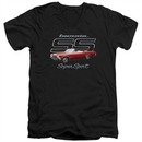 Chevy Slim Fit V-Neck Shirt Impala SS Black T-Shirt