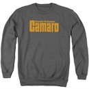 Chevy Sweatshirt Camaro Command Performance Adult Charcoal Sweat Shirt