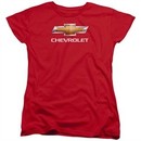 Chevy Womens Shirt Bow Tie Red T-Shirt