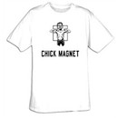 CHICK MAGNET Funny Saying Geek Humor Adult T-shirt