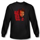 Child's Play 2 T-shirt Movie In Heaven Black Long Sleeve Tee Shirt