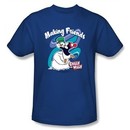 Chilly Willy Kids T-shirt TV Show Making Friends Royal Blue Tee Shirt