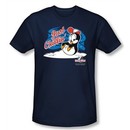 Chilly Willy Slim Fit T-shirt TV Show Just Chillin Adult Navy Shirt