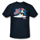 Chilly Willy T-shirt TV Show Just Chillin Adult Navy Blue Tee Shirt