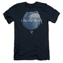 Circa Survive Slim Fit Shirt Storm Navy Blue T-Shirt