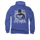 Classic Batman Hoodie Theme Song Royal Blue Sweatshirt Hoody