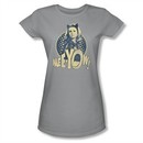 Classic Batman Shirt Juniors Meeyow Silver T-Shirt