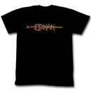 Conan Shirt Movie Logo Adult Black Tee T-Shirt