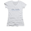Concord Music Group Shirt Juniors V Neck Logo White T-Shirt