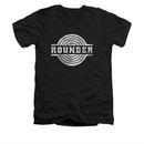 Concord Music Group Shirt Slim Fit V-Neck Rounder Retro Black T-Shirt