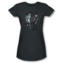Corpse Bride Juniors T-Shirt Warner Bros Runaway Groom Charcoal Shirt