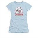 Courage The Cowardly Dog Shirt Juniors Vintage Courage Light Blue Tee T-Shirt