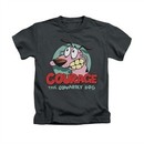Courage The Cowardly Dog Shirt Kids Courage Charcoal Youth Tee T-Shirt