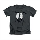 Courage The Cowardly Dog Shirt Kids Scared Charcoal Youth Tee T-Shirt