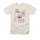 Courage The Cowardly Dog Shirt Monsters Adult Cream Tee T-Shirt