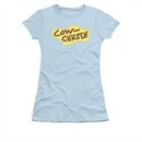 Cow & Chicken Shirt Juniors Logo Light Blue Tee T-Shirt