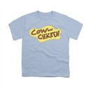 Cow & Chicken Shirt Kids Logo Light Blue Youth Tee T-Shirt