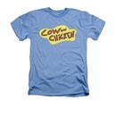 Cow & Chicken Shirt Logo Adult Heather Light Blue Tee T-Shirt