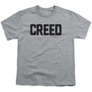 Creed Kids Shirt Cracked Movie Logo Athletic Heather T-Shirt
