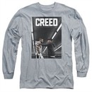 Creed Long Sleeve Shirt Movie Poster Athletic Heather Tee T-Shirt