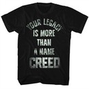 Creed Shirt More Than A Name Black T-Shirt