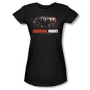 Criminal Minds Juniors T-shirt The Brain Trust Black Tee Shirt