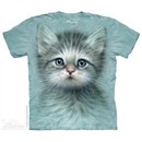 Cute Grey Kitten Shirt Tie Dye Adult T-Shirt Tee