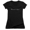 Dawson's Creek Juniors V Neck Shirt Logo Black T-Shirt