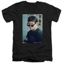 Dawson's Creek Slim Fit V-Neck Shirt Cool Pacey Black T-Shirt