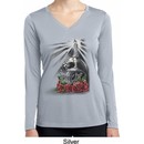 Day of the Dead Candle Skull Ladies Dry Wicking Long Sleeve Shirt