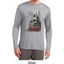 Day of the Dead Candle Skull Mens Dry Wicking Long Sleeve Shirt