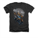 Deathstroke Shirt Retro Adult Heather Charcoal Tee T-Shirt