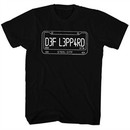 Def Leppard Shirt License Plate Black Tee T-Shirt