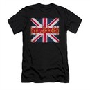 Def Leppard Shirt Slim Fit Union Jack Black T-Shirt