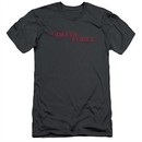 Delta Force Slim Fit Shirt Distressed Logo Charcoal T-Shirt