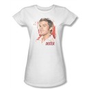 Dexter Juniors Shirt Blood Splatter White T-shirt Tee
